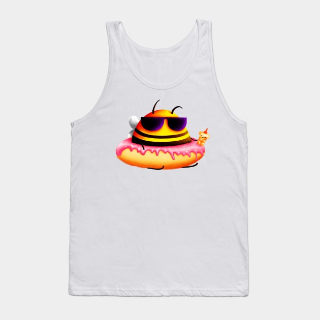 Bees donuts Tank Top by EGGnTEDDY